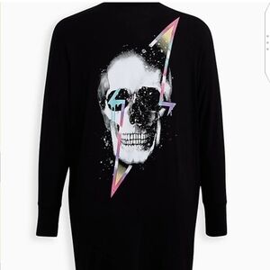 🆕☠LOVESICK SKULL BLACK CACOON KIMONO☠